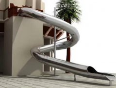 藍迪熊 不銹鋼滑梯生產廠家 專業游樂設備定制廠家