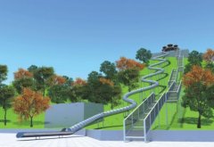 藍迪熊 不銹鋼滑梯生產廠家 專業游樂設備定制廠家